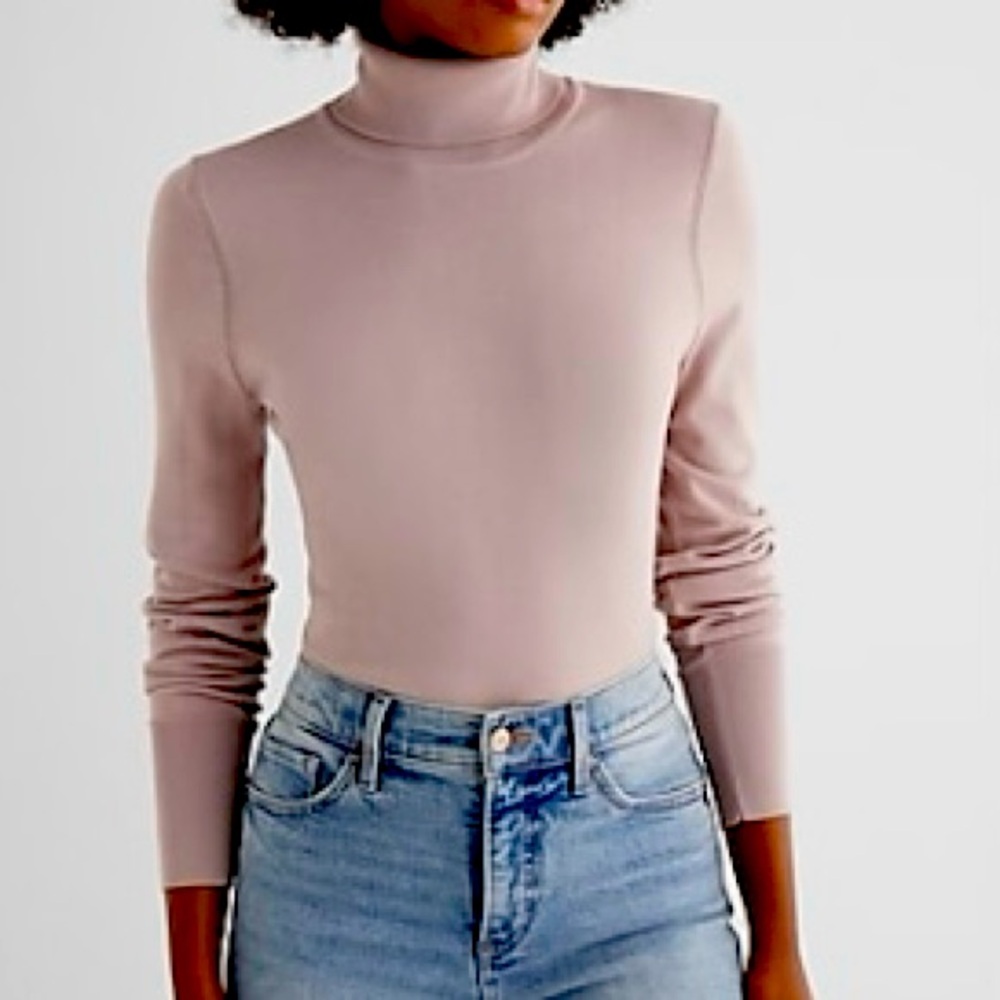 Elegant Pink Turtleneck Top